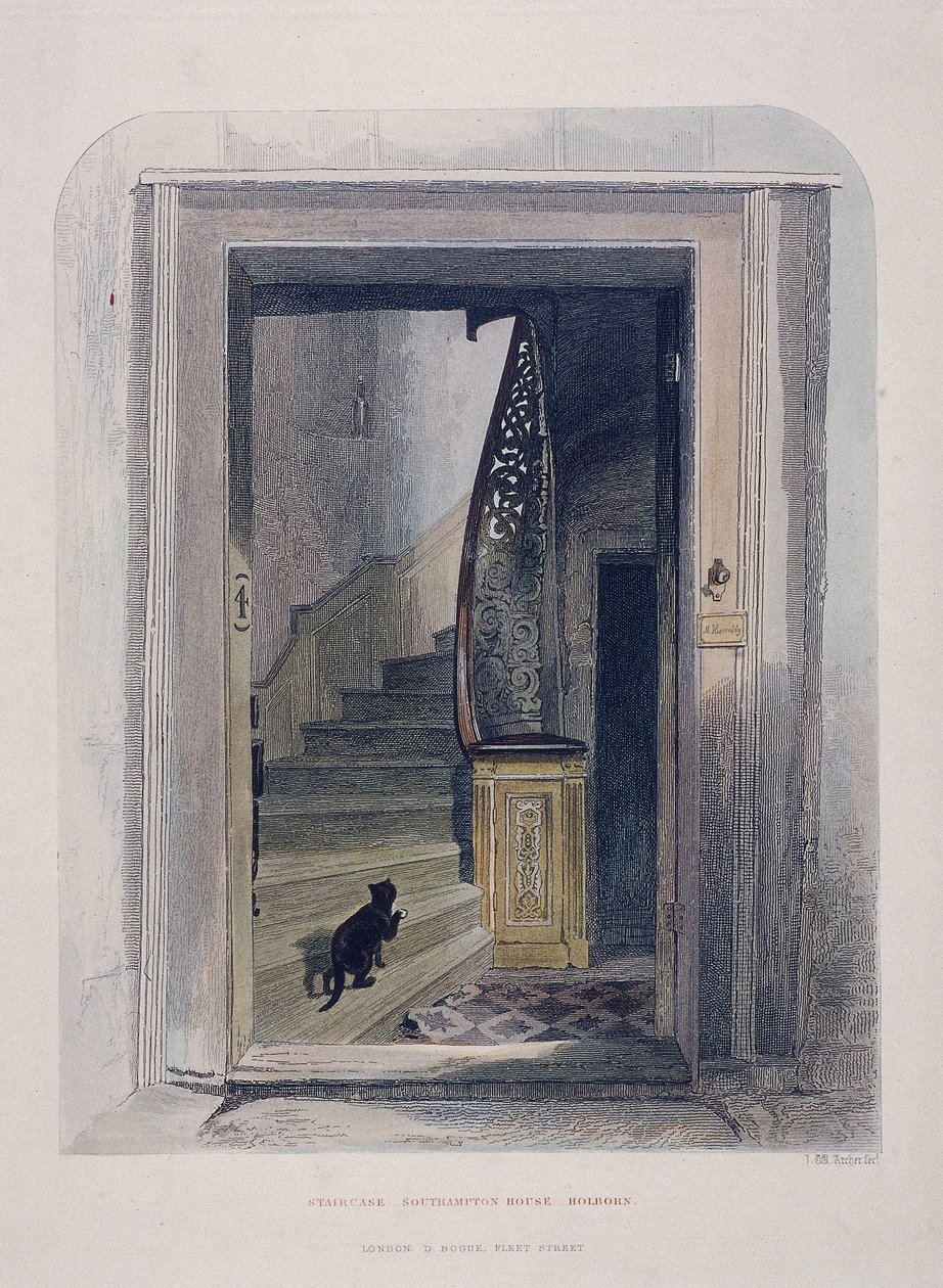 Southampton House, Chancery Lane, Londýn, 1851 od John Wykeham Archer