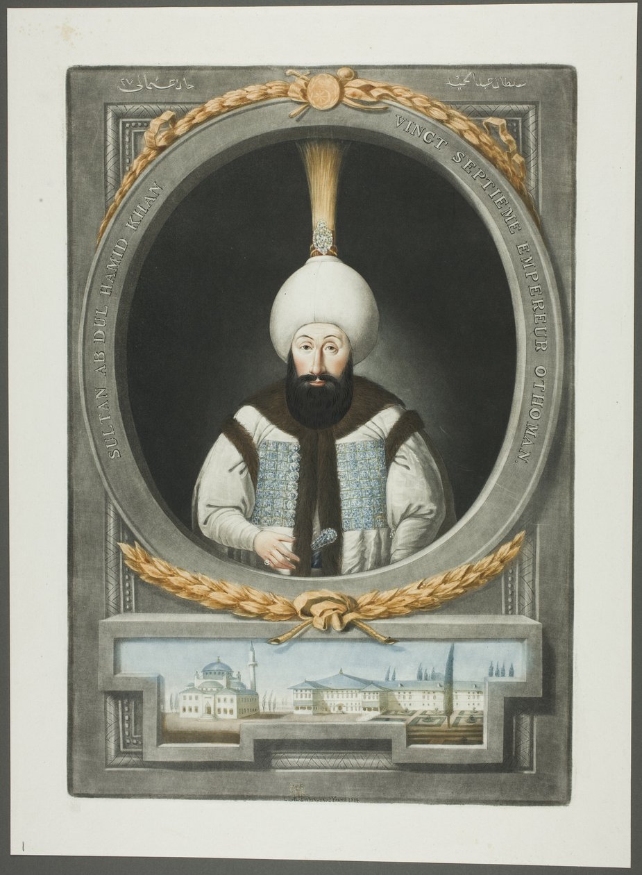 Abdul Hamid Khan z Portrétů tureckých císařů od John Young