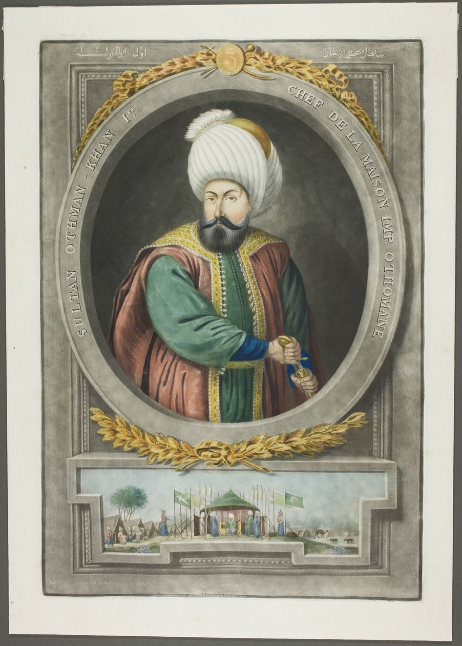 Othman Kahn I, z Portrétů tureckých císařů od John Young