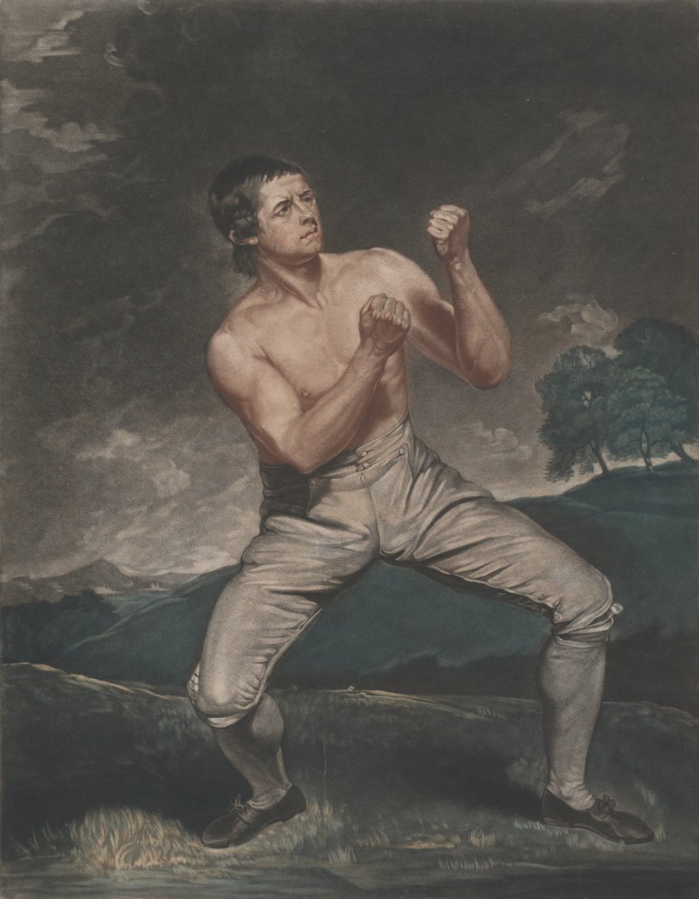 Richard Humphreys, oslavovaný boxer, který nikdy nebyl dobyt, 1788. od John Young