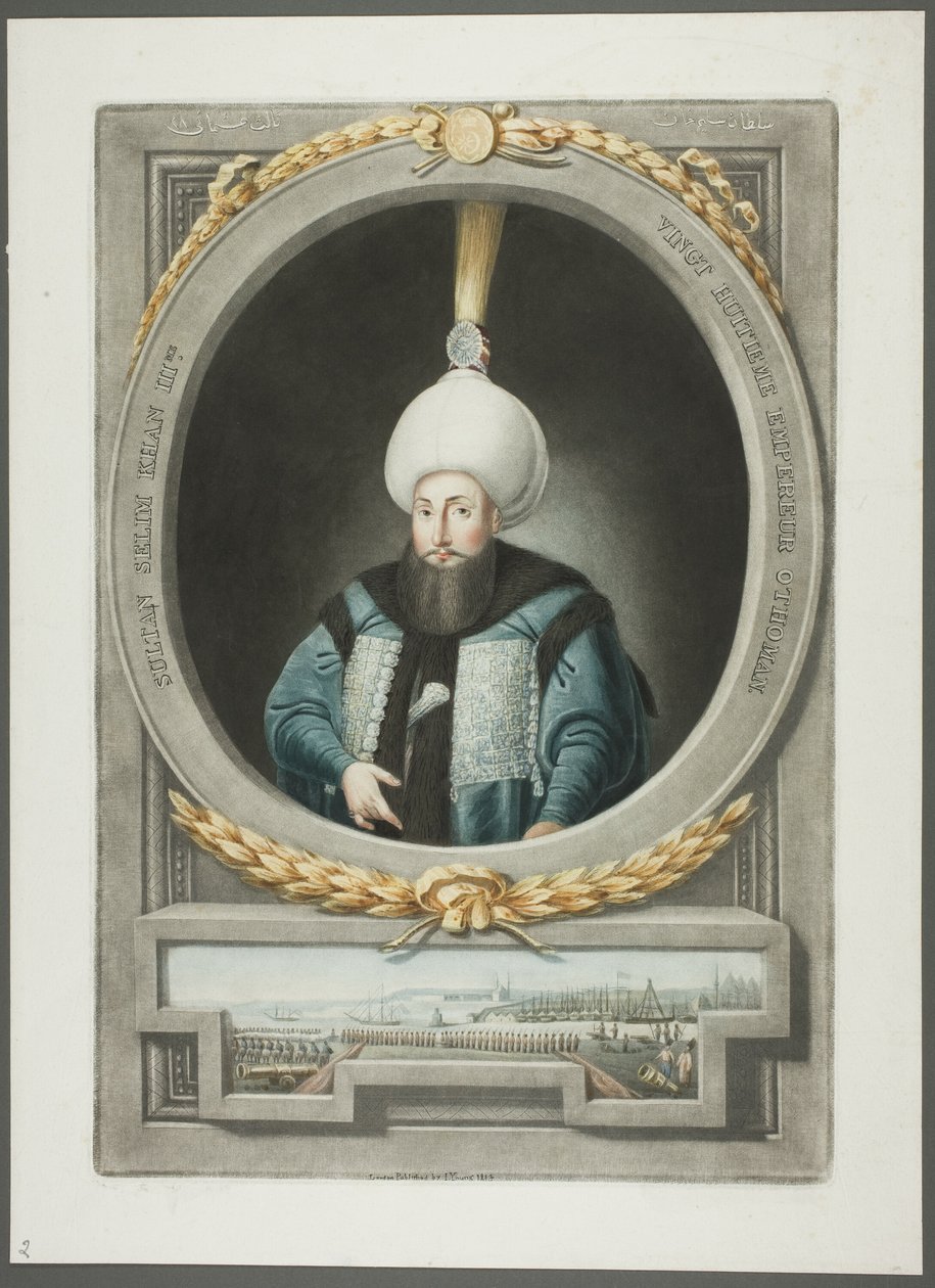 Selim Kahn III, from Portraits of the Emperors of Turkey   1281283   cs       czech Successfully Translated  Original: Rechtvaardigheid (Justitia) Iustitia (title on object) Translat: Rechtvaardigheid (Justitia) Iustitia (title on object) 1333758 cs czech  od John Young