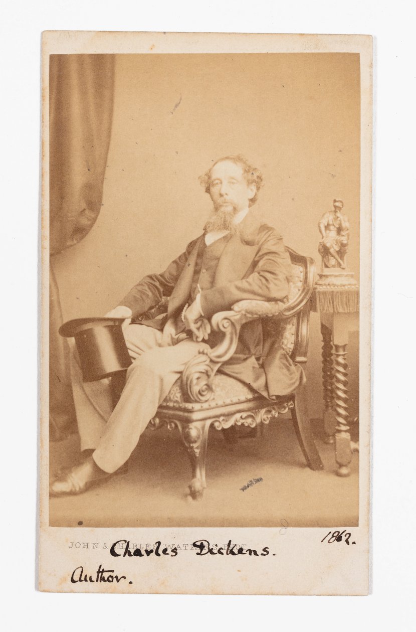 Carte-de-visite Charlese Dickense od John and Charles Watkins
