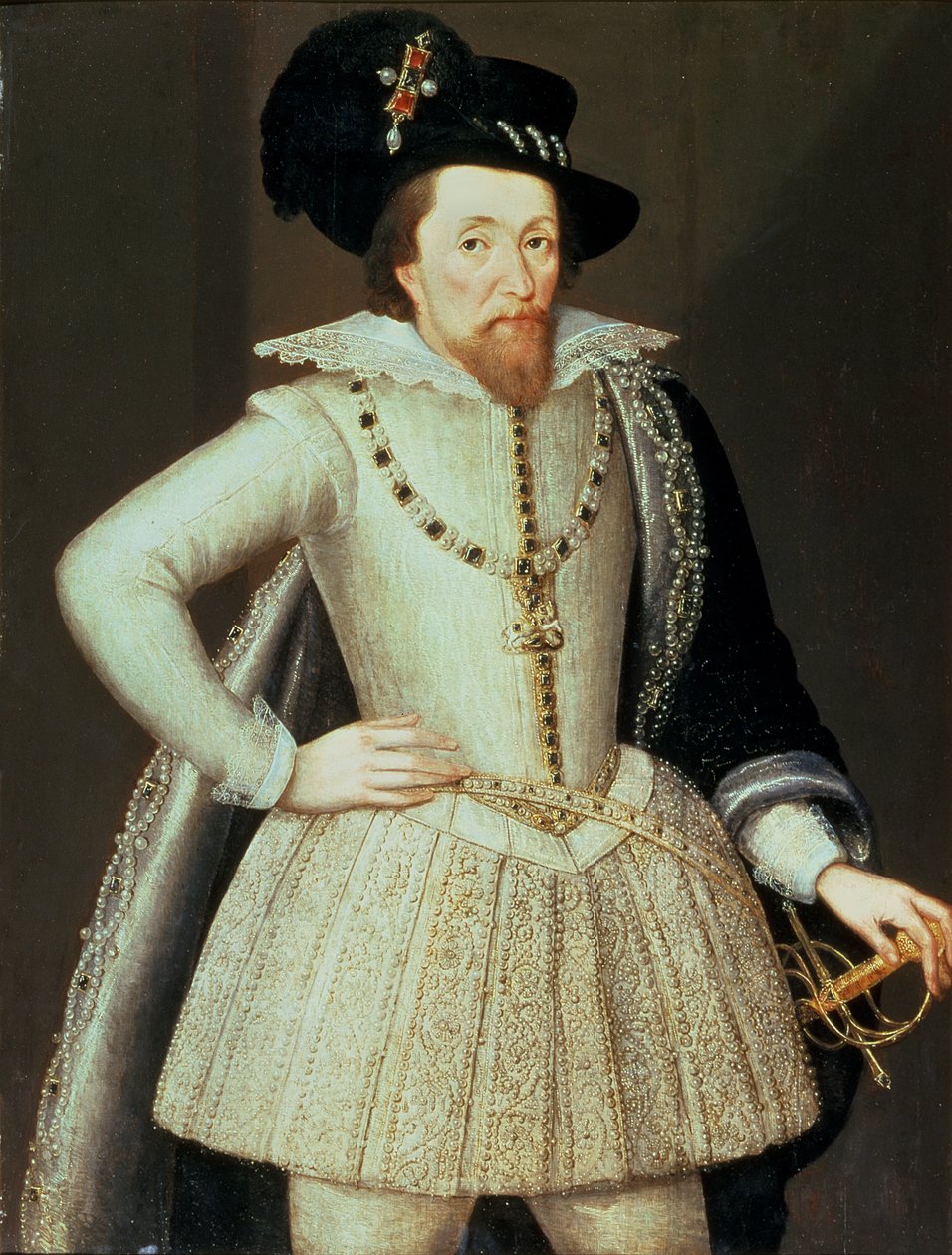 James I, poloviční portrét od John de Critz