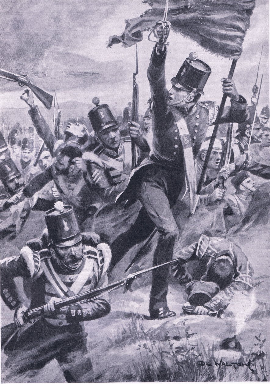 Postup lehké divize u Almy, 20. září 1854, ilustrace z 