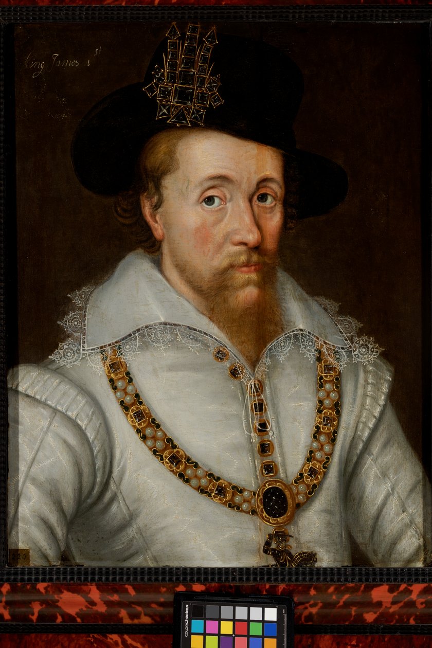 Jakub I. a VI. (1556–1625) od John de the Elder (studio of) Critz