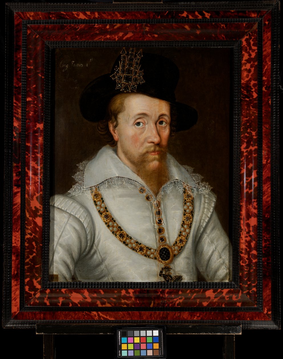 Jakub I. a VI. (1556–1625) od John de the Elder (studio of) Critz