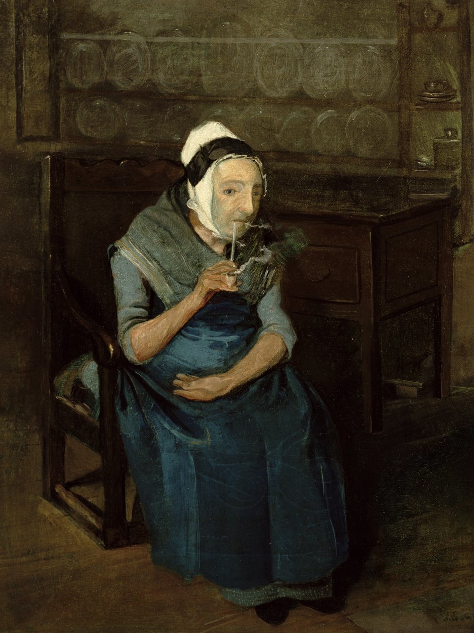 Portrét sluhy z Bramham Parku, Yorkshire, kolem roku 1822 (olej na plátně) od John of Hull Widdas