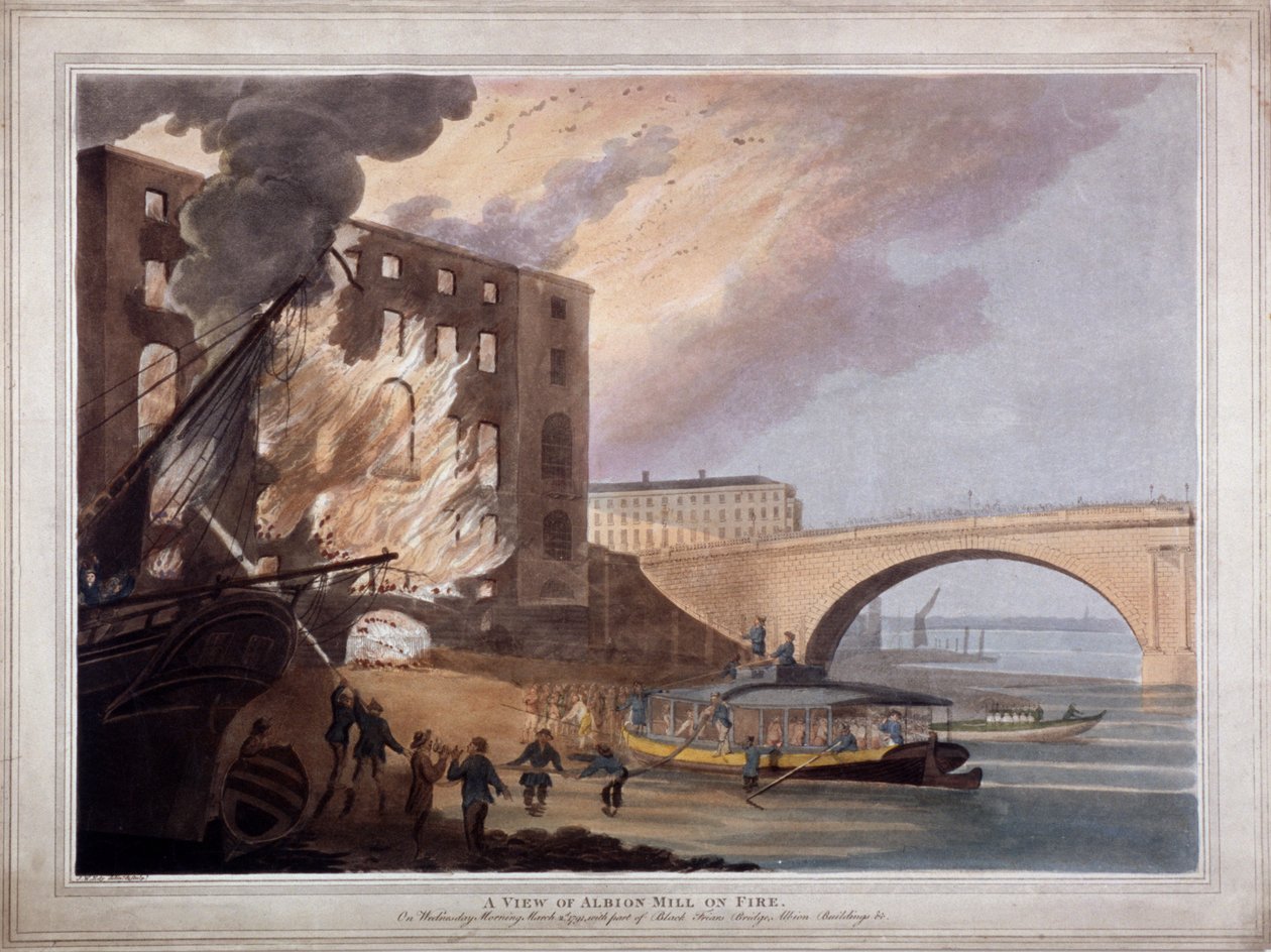 Albion Place, Southwark, Londýn, 1791 od John william Edy