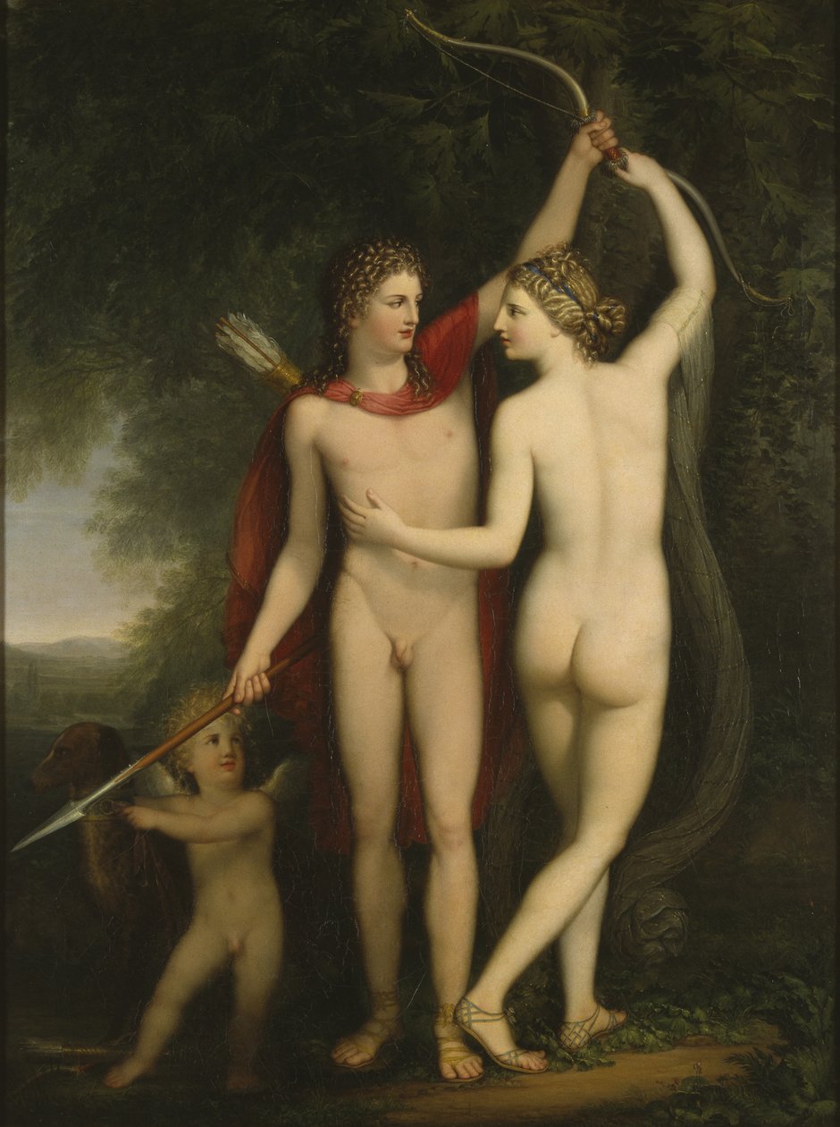 Venuše, Adonis a Amor od Jonas Akerstrom