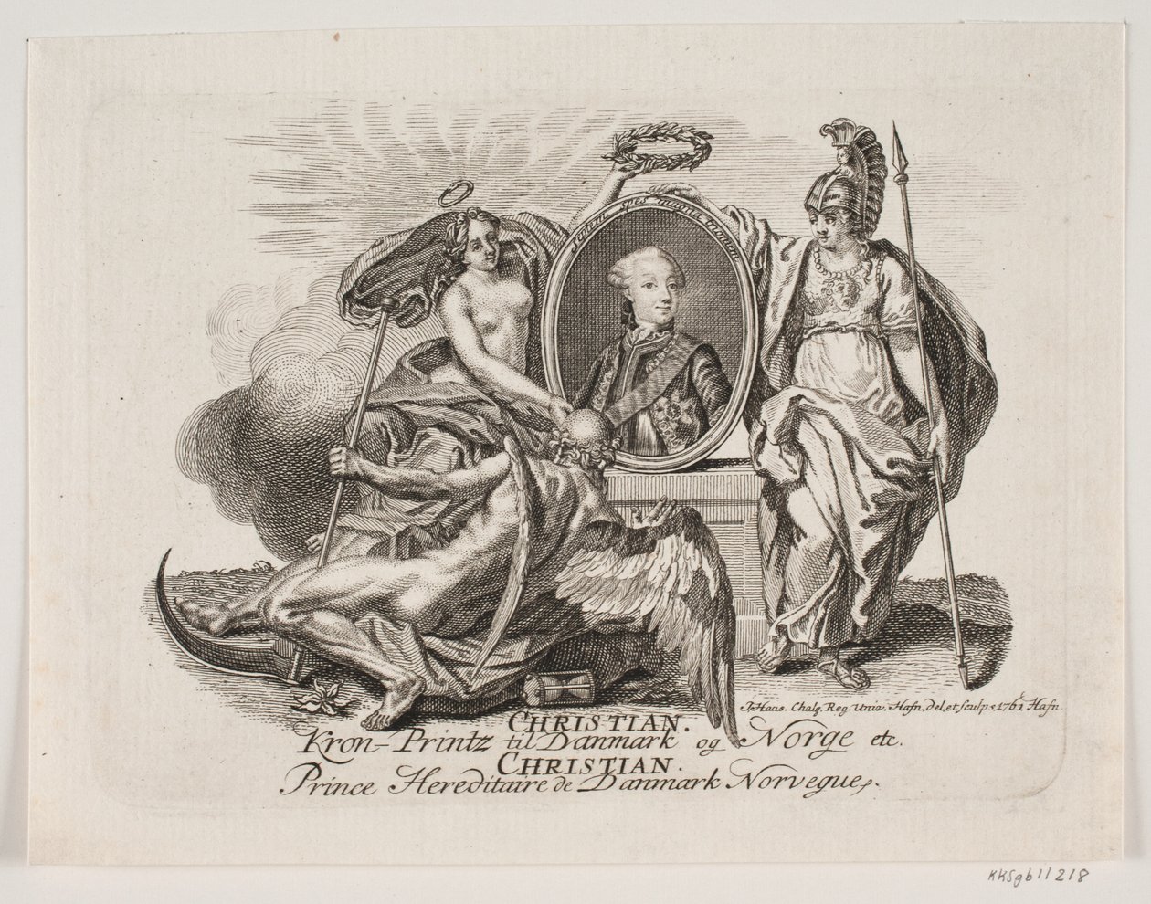 Christian VII jako korunní princ od Jonas Haas