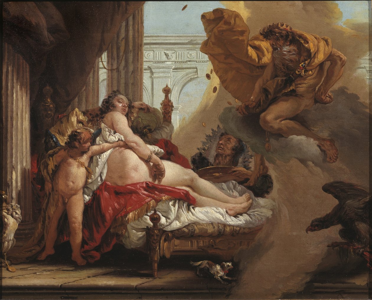 Danaë a sprcha zlata od Jonas Hoffmann