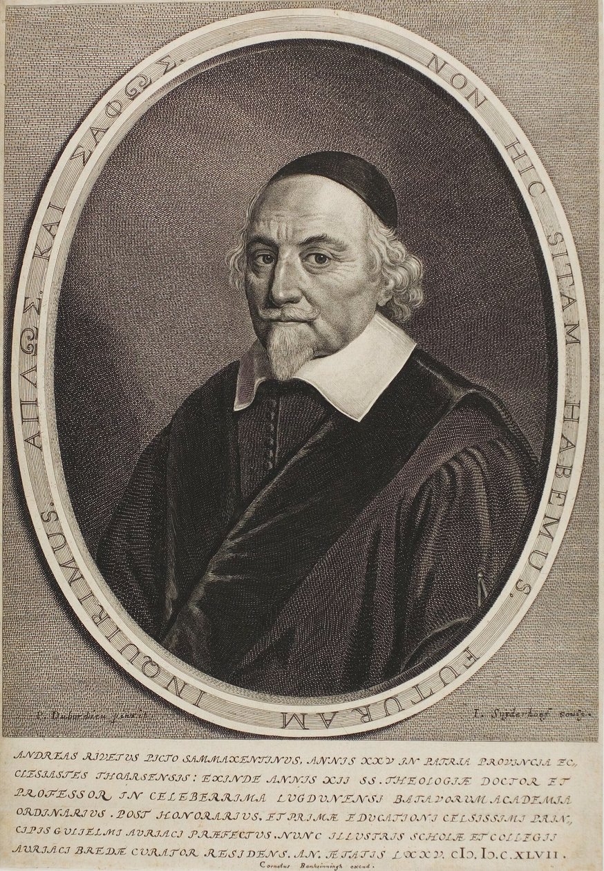 Portrét André Riveta od Jonas Suyderhoef