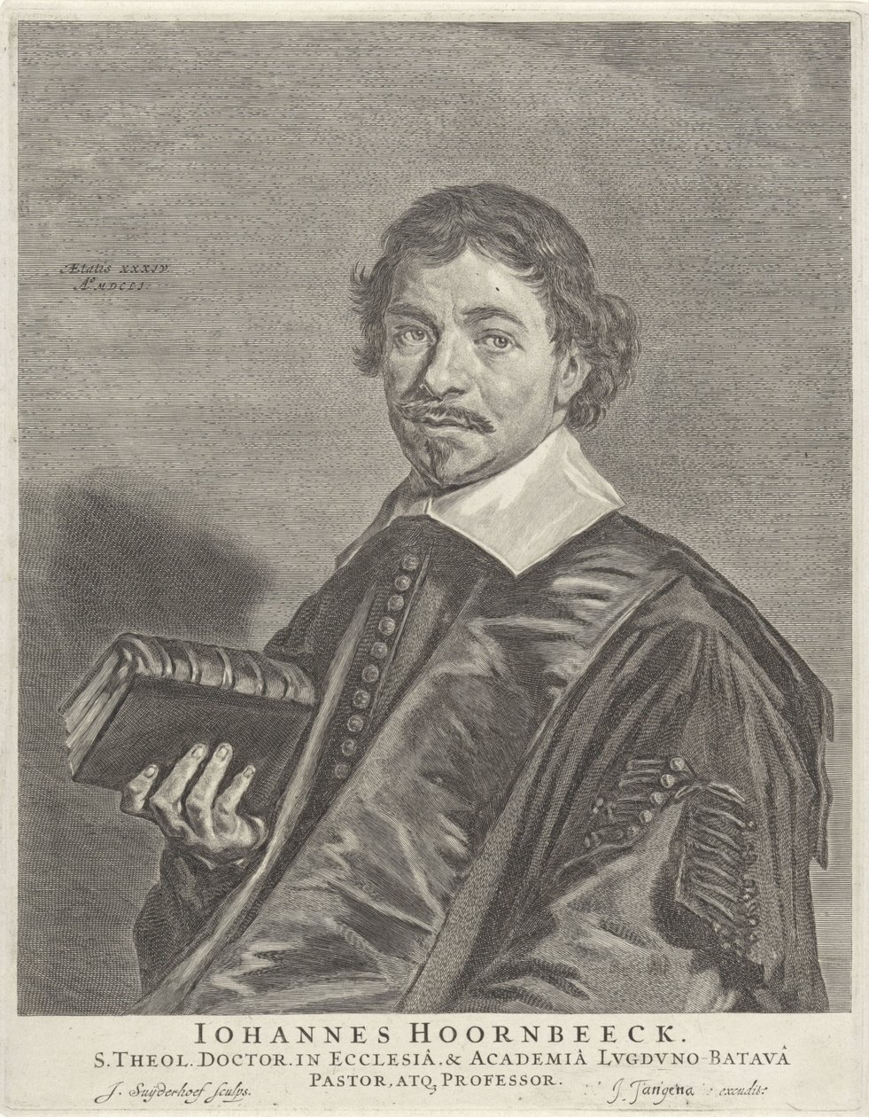 Portrét Johannese Hoornbeecka od Jonas Suyderhoef