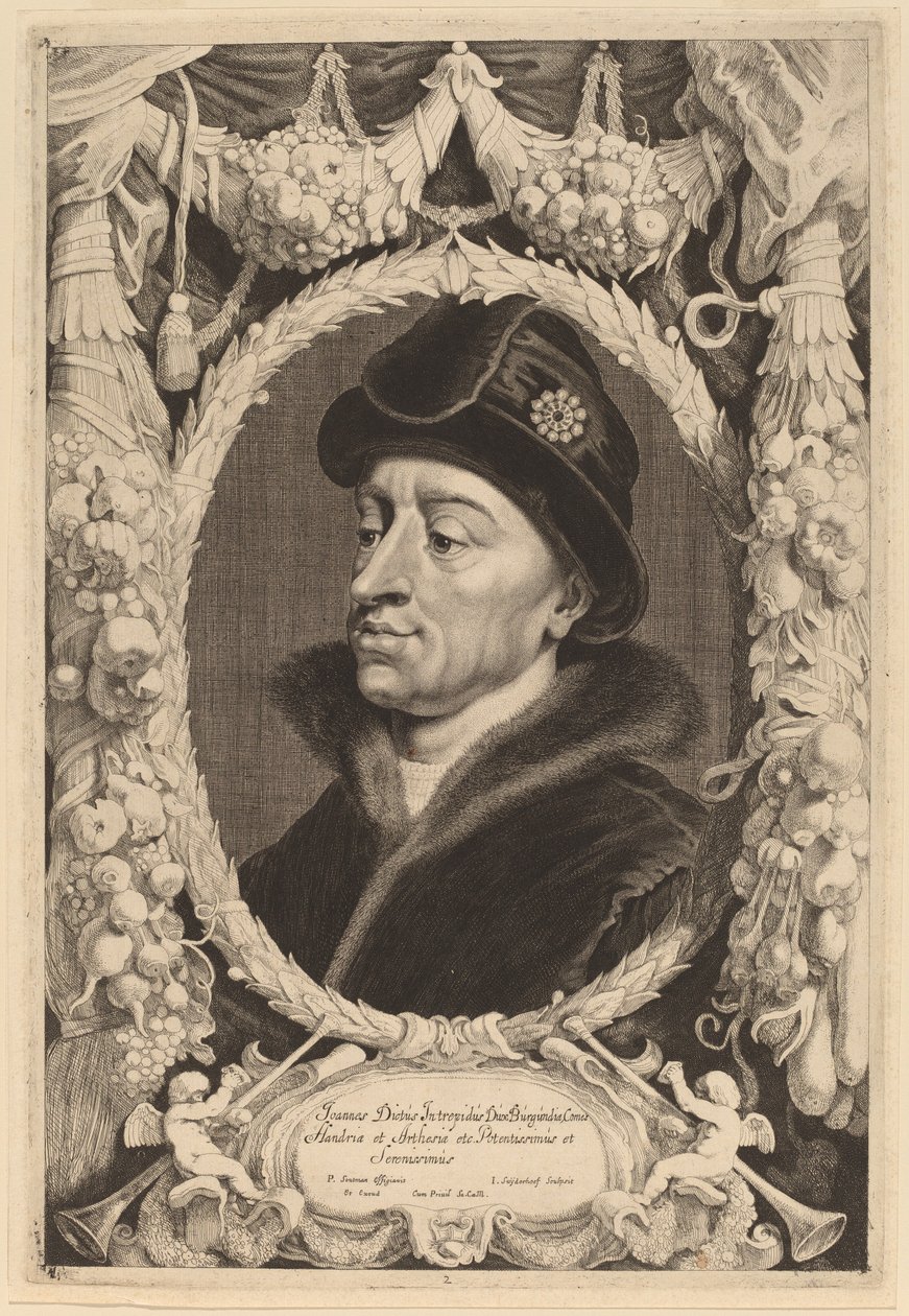 John Neohrožený, vévoda z Burgundska od Jonas Suyderhoff after Pieter Claesz Soutman