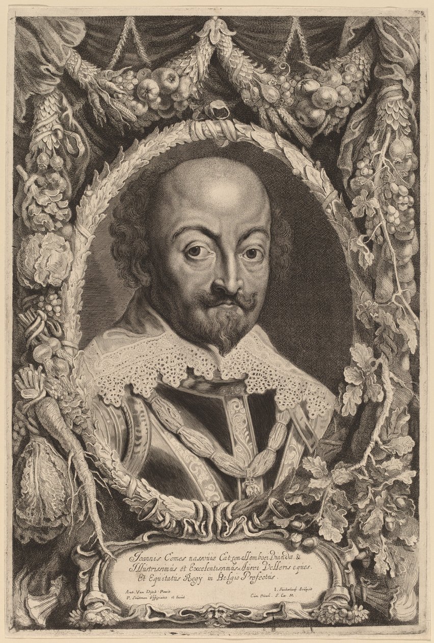John, hrabě z Nassau od Jonas Suyderhoff after Sir Anthony van Dyck
