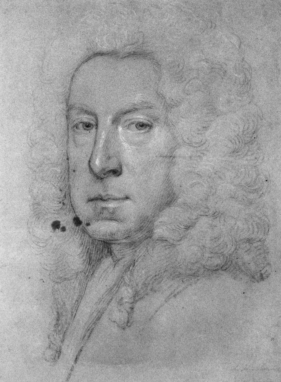Autoportrét, cca 1738 (křída na papíře) od Jonathan Richardson