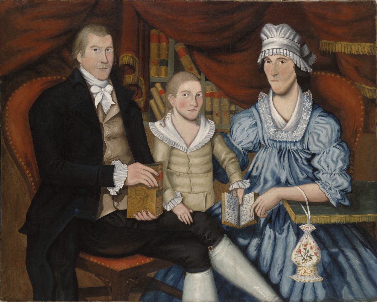 Portrét George Eliota a rodiny, c.1798 od Jonathan Budington