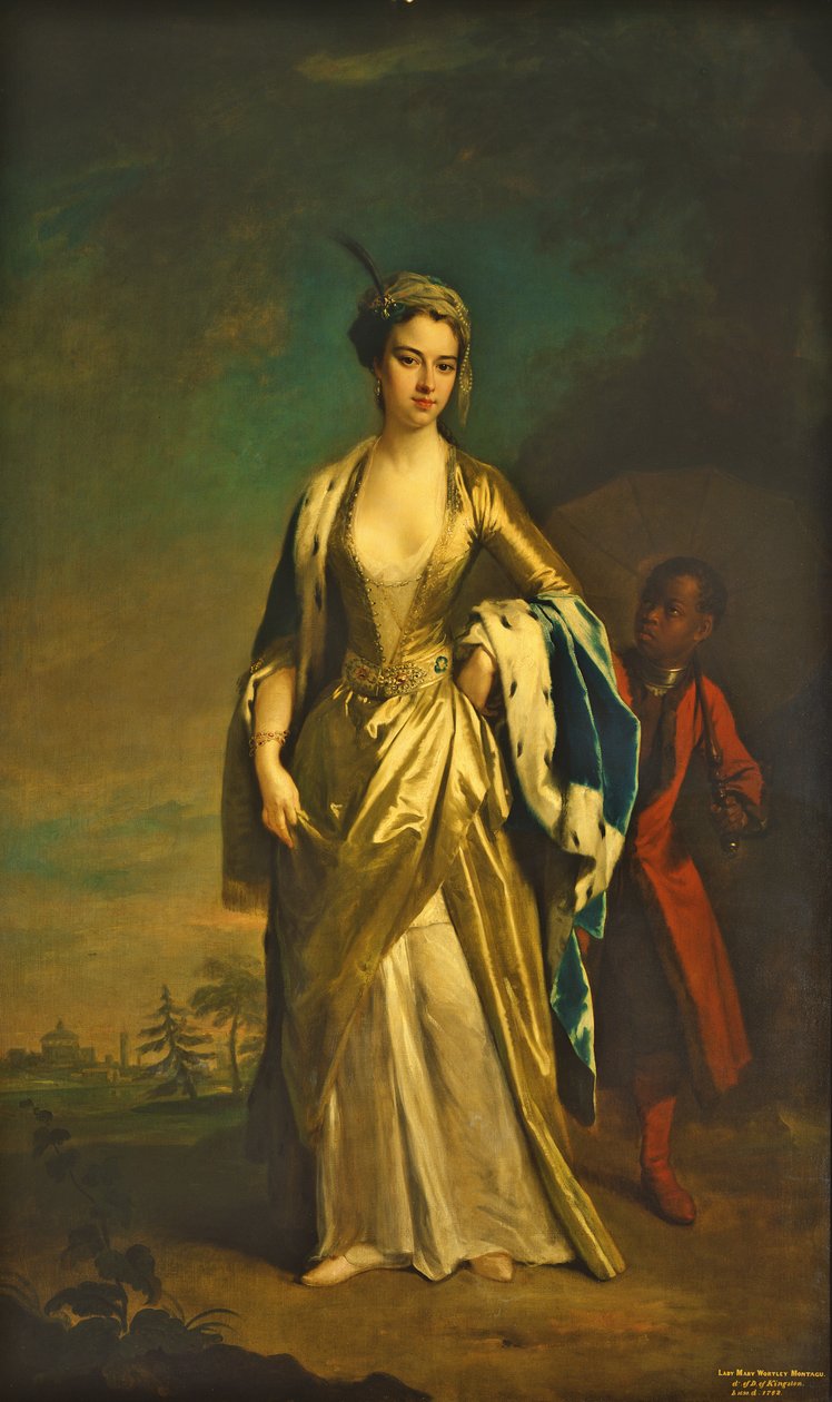 Lady Mary Wortley Montagu, asi 1725 od Jonathan Richardson
