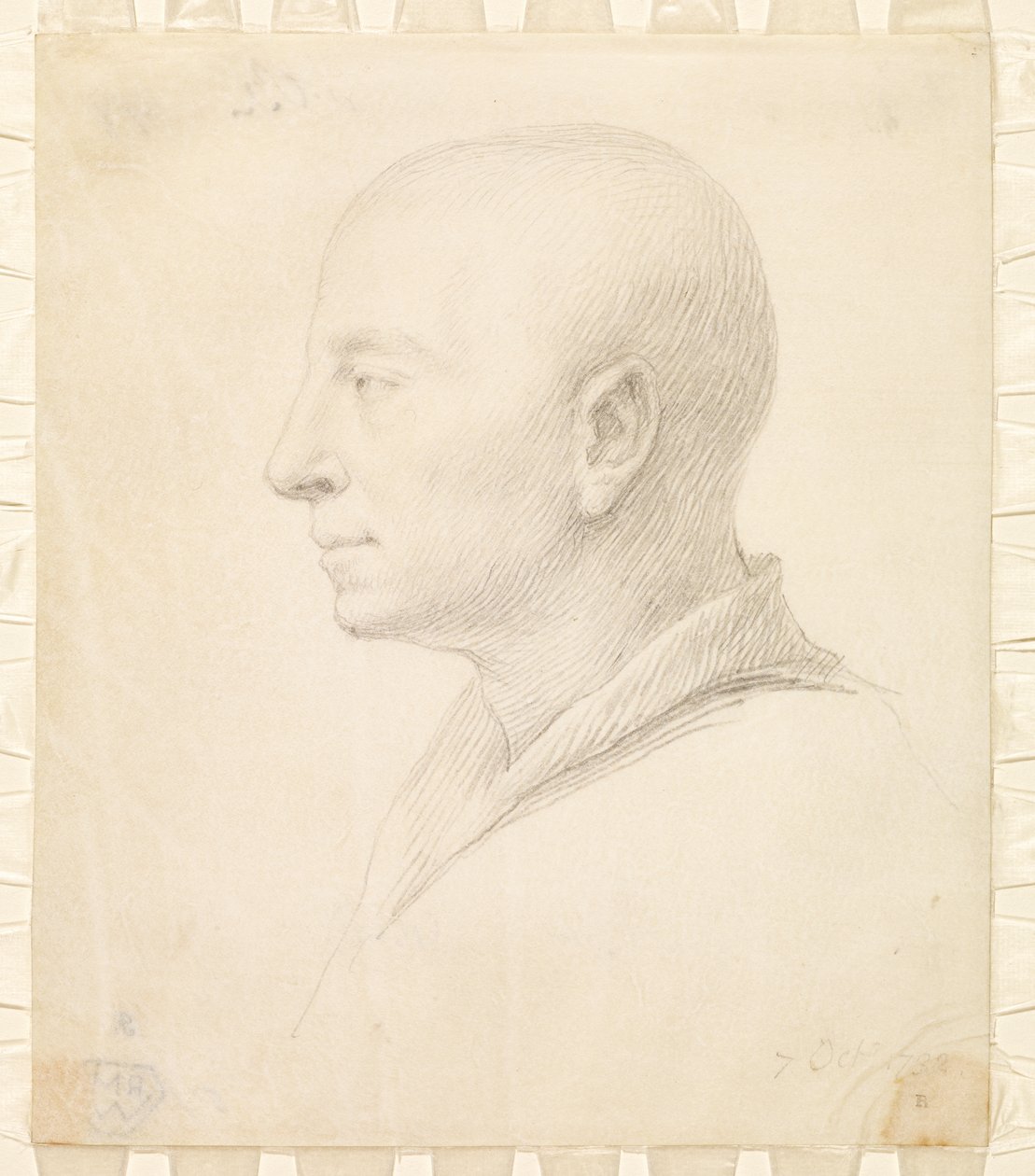 Autoportrét z profilu, 7. října 1732 od Jonathan Richardson