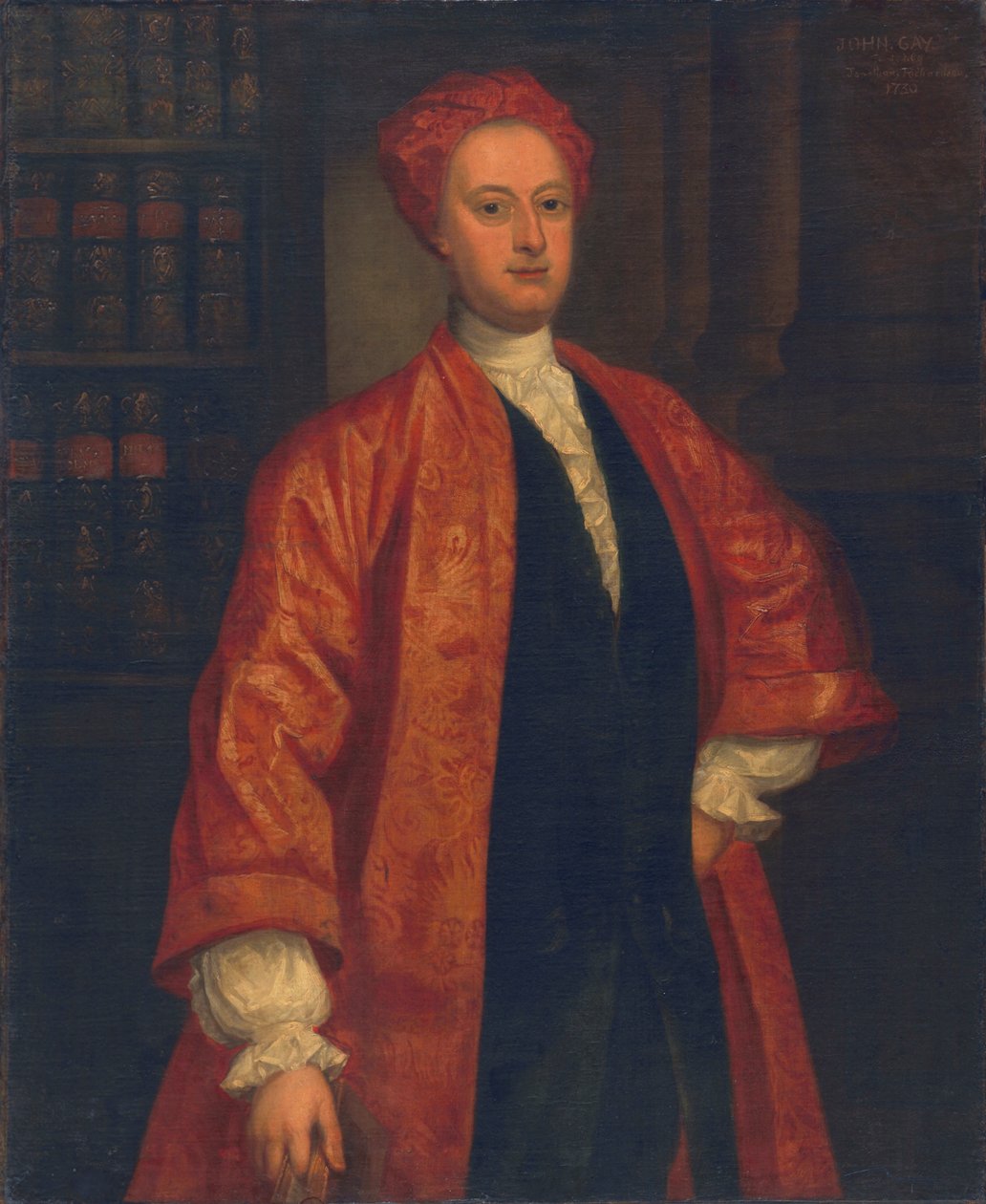 Neznámý muž, jménem John Gay od Jonathan Richardson