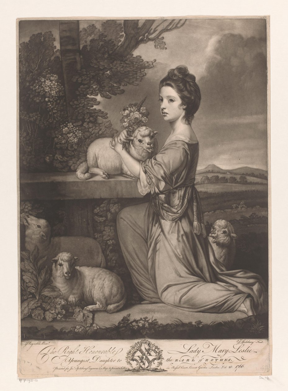 Portrét van Mary Leslie Správná ctihodná lady Mary Leslie (titul na předmětu) od Jonathan Spilsbury