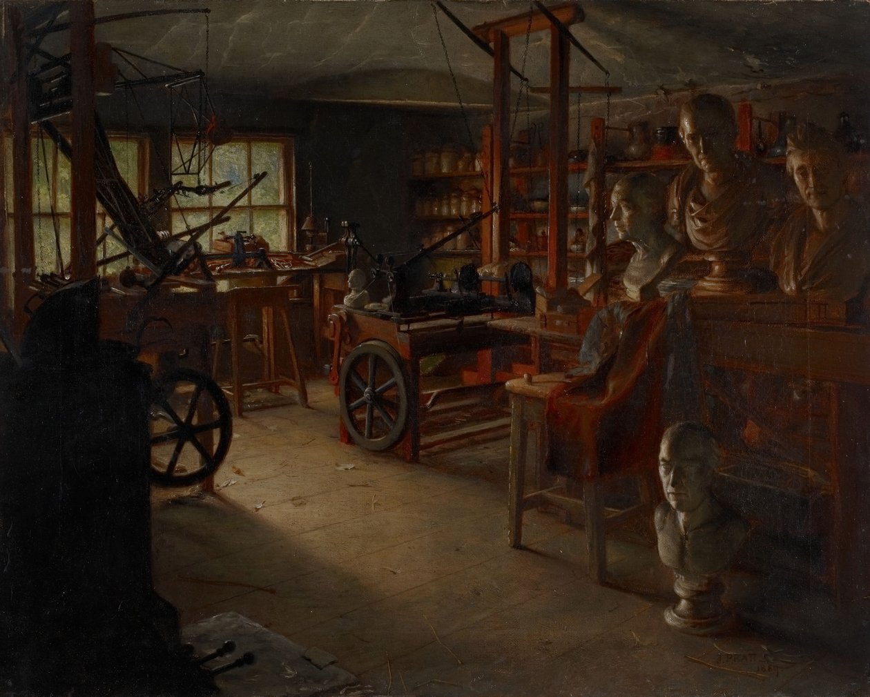 Pracovní místnost Jamese Watta, Heathfield Hall, 19. století. od Jonathon Pratt