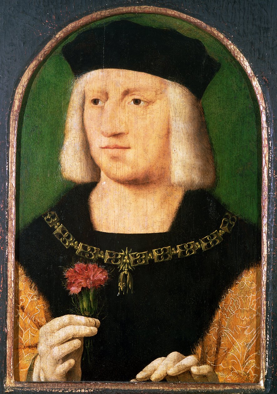Císař Maxmilián I., kolem 1508-09 (panel) od Joos van Cleve