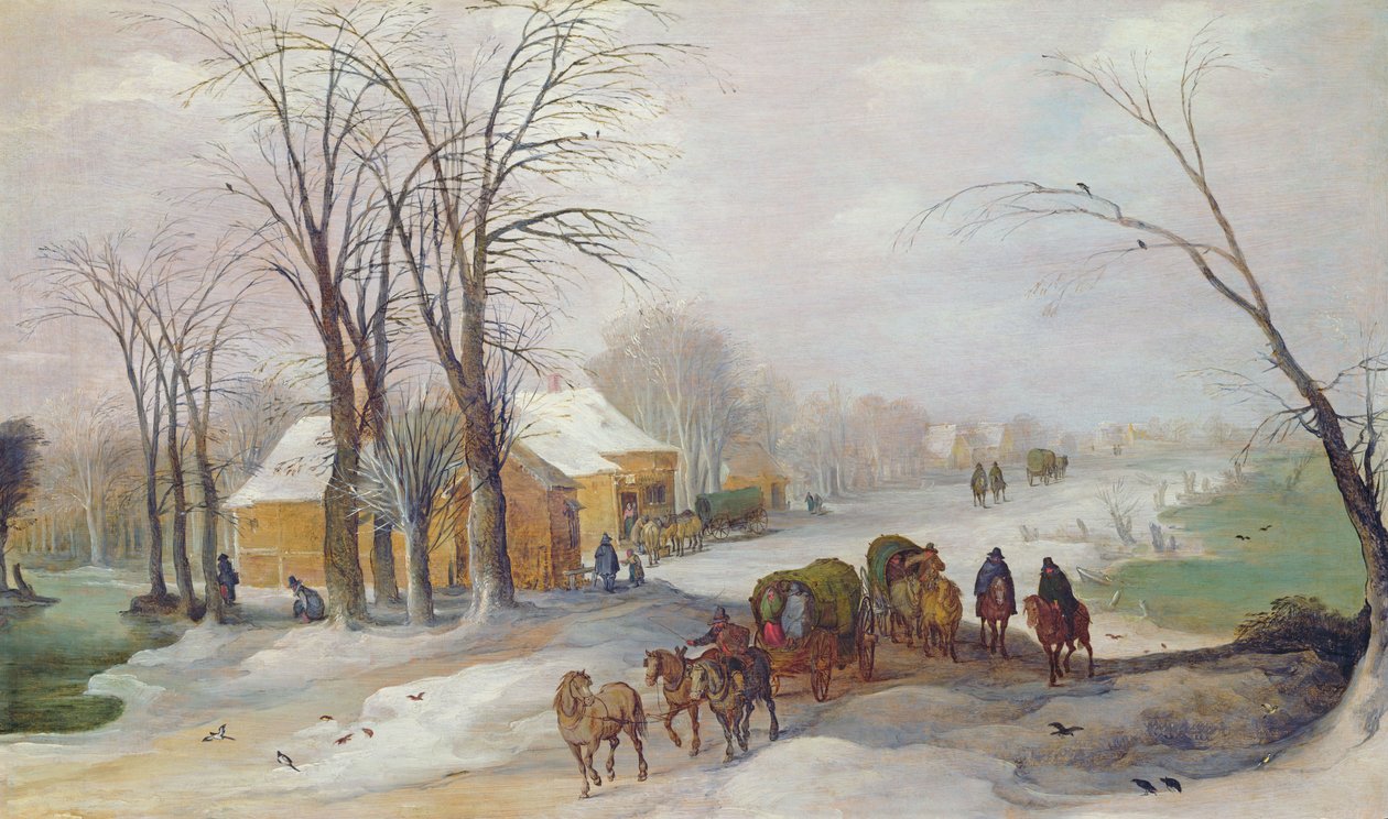 Zimní krajina od Joos or Josse de Momper