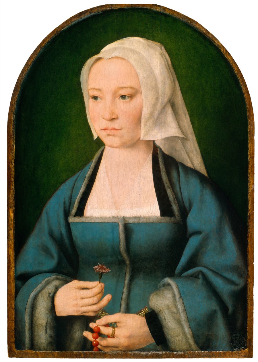 Margaretha Boghe, manželka Jorise Vezeleera od Joos van Cleve