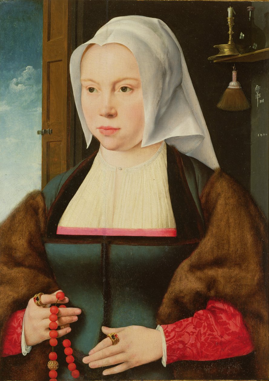 Portrét neznámé dámy, 1527 od Joos van Cleve
