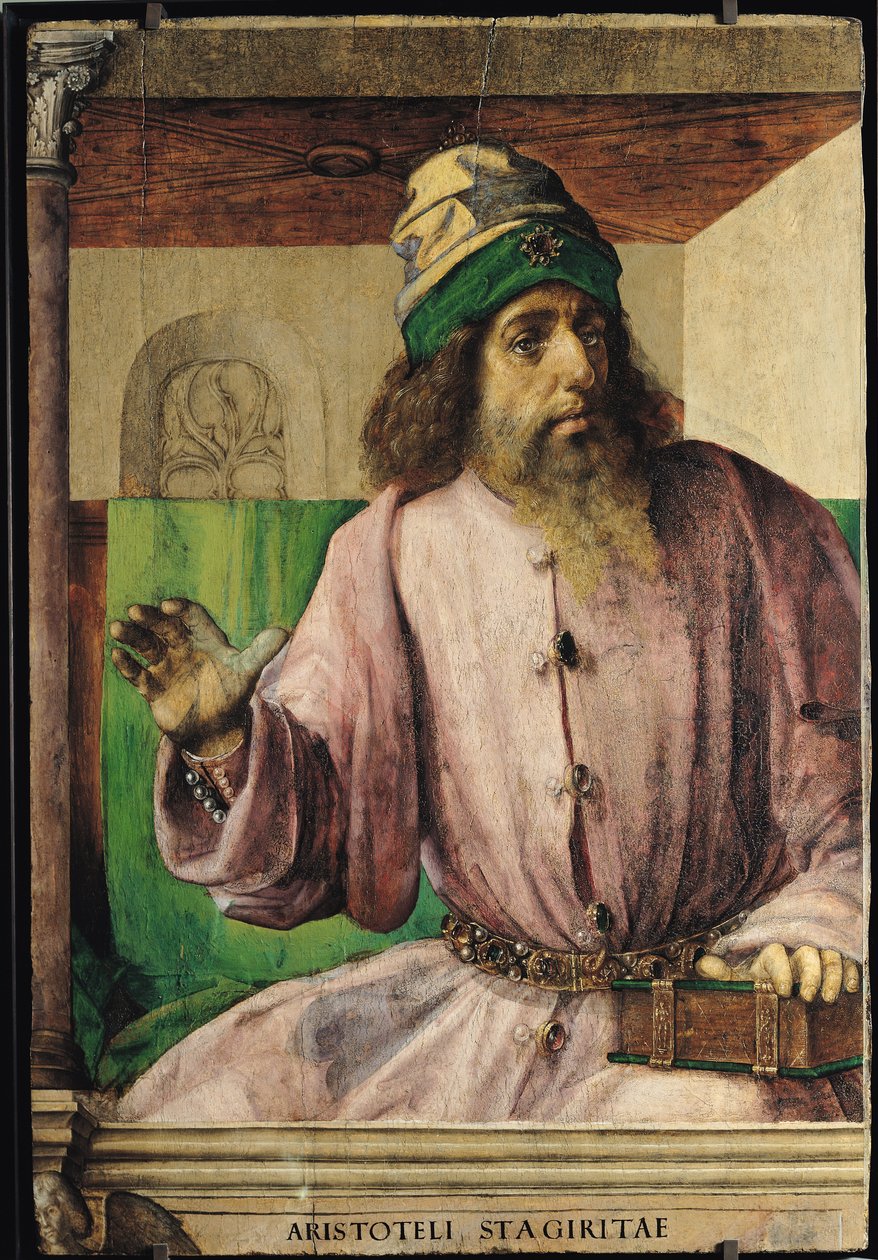 Portrét Aristotela (384-322 př.nl), kolem 1475 od Joos van Gent