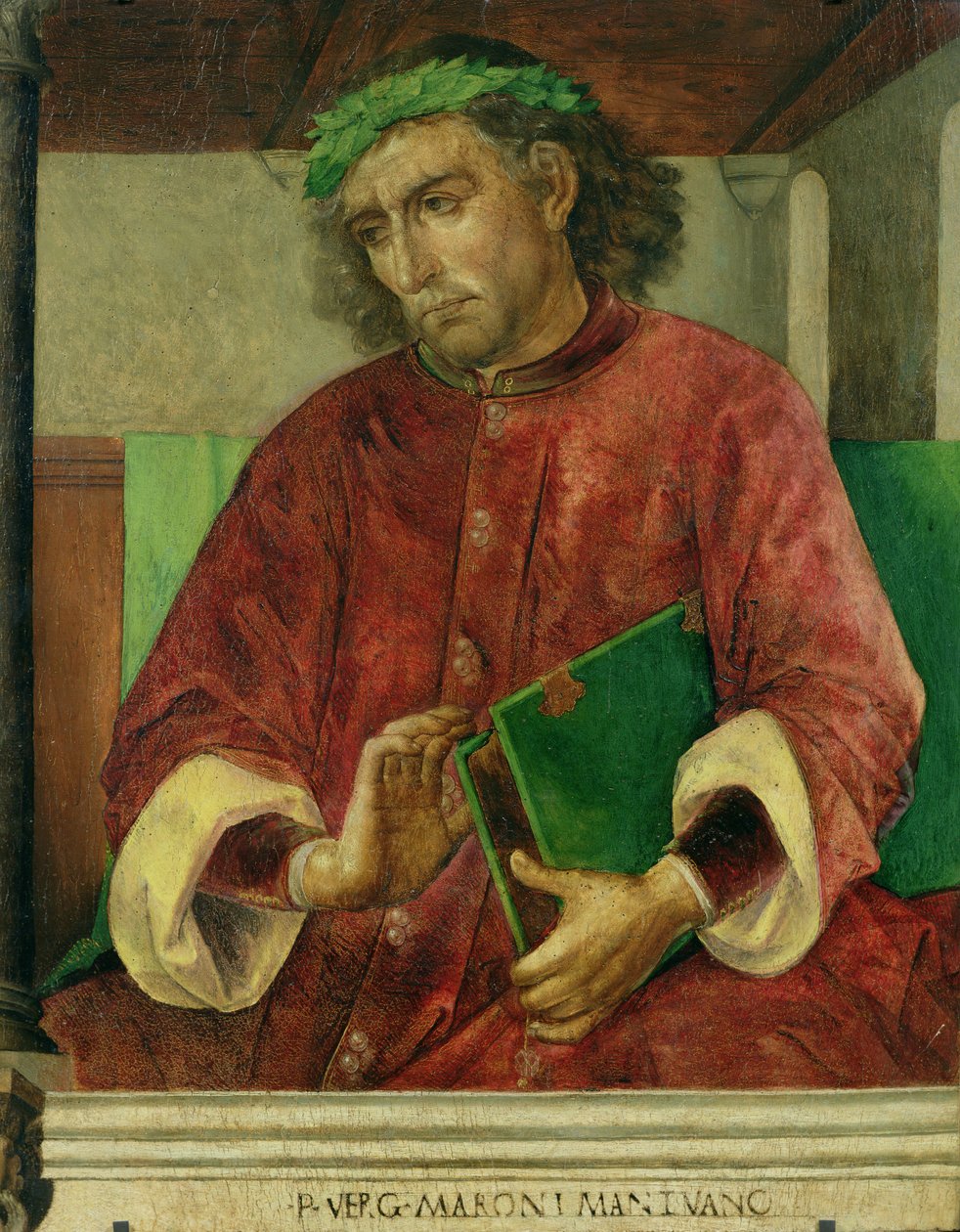 Portrét Virgilia (70-19 př.nl), kolem 1475 od Joos van Gent