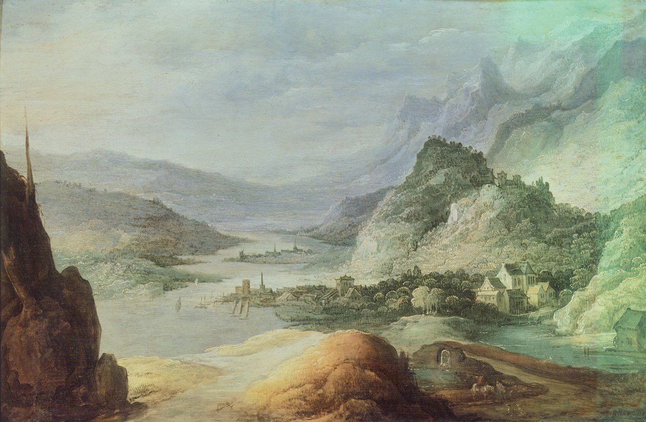 Krajina hor, Josse de Monper (1564-1635) od Joos or Josse de The Younger Momper