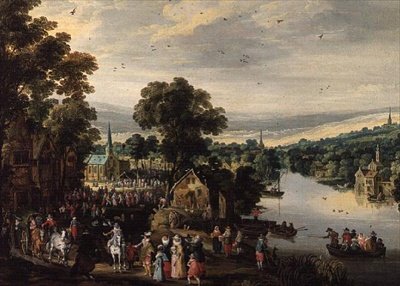Village Fete od Joos or Josse de The Younger Momper