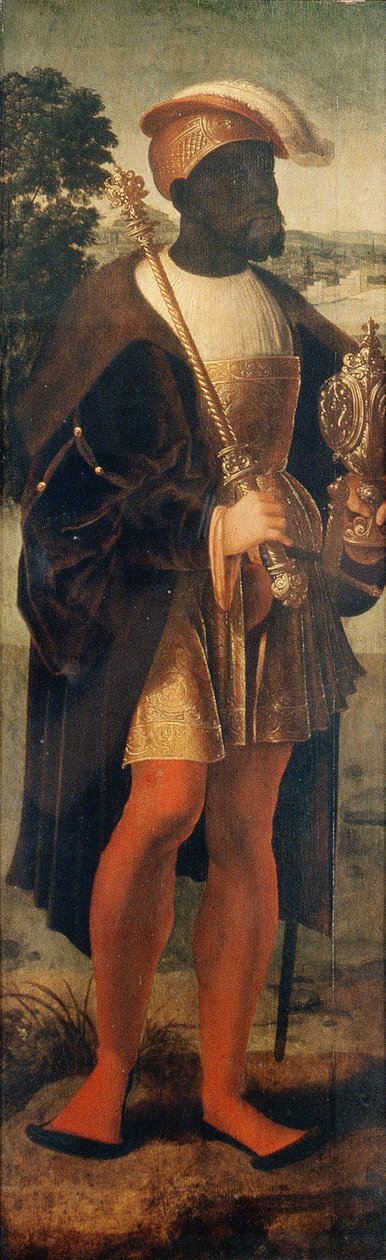 Baltazar, maurský král, kolem roku 1525 (olej na desce) od Joos van (attr. to) Cleve