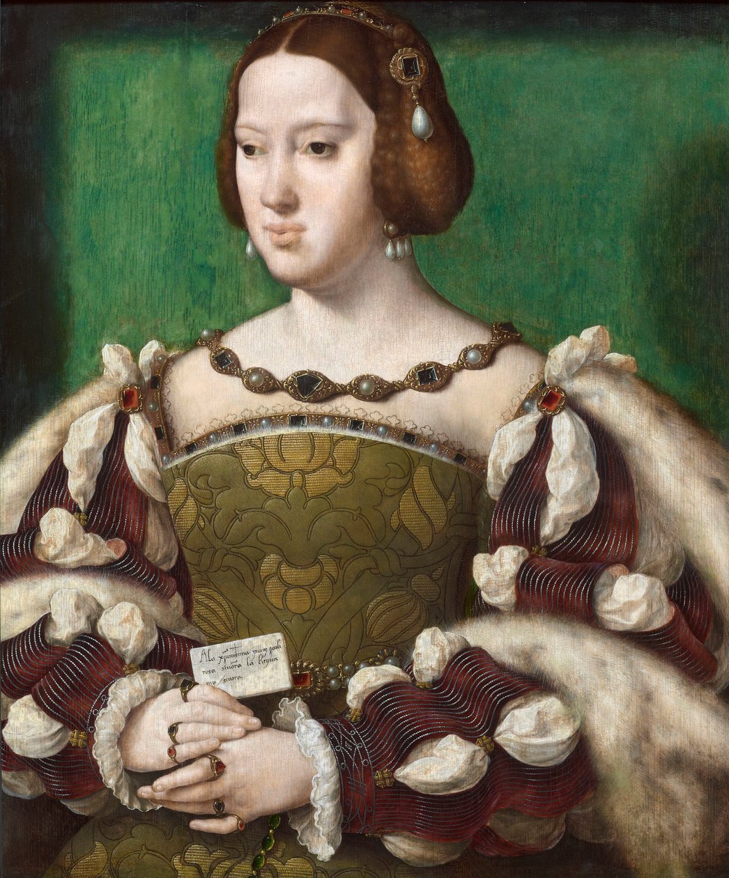 Eleonora Rakouská, francouzská královna (1498-1558) od Joos van Cleve