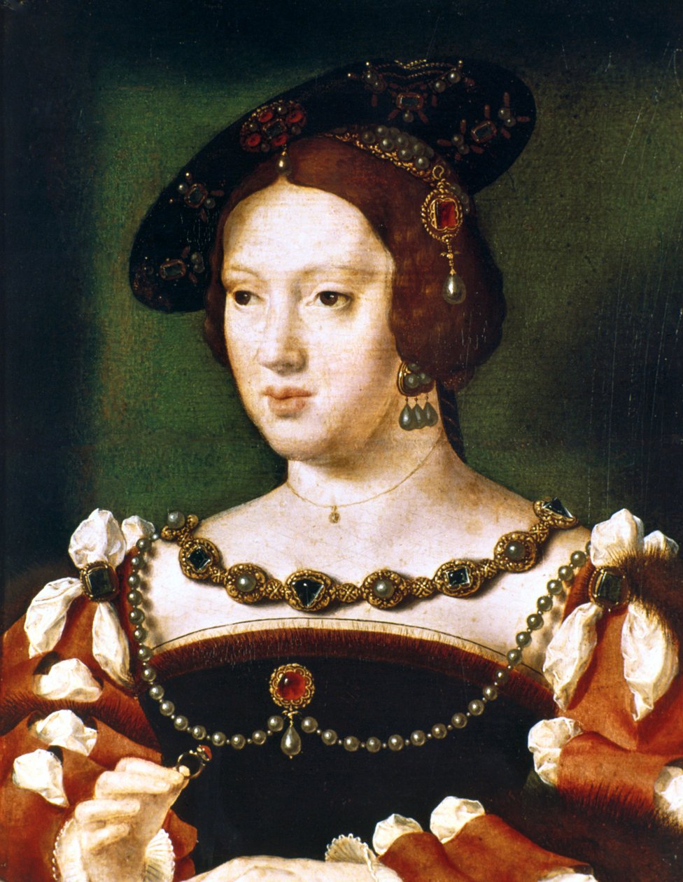 Portrét Eleanor, královny Francie, c1530-1540 od Joos van Cleve