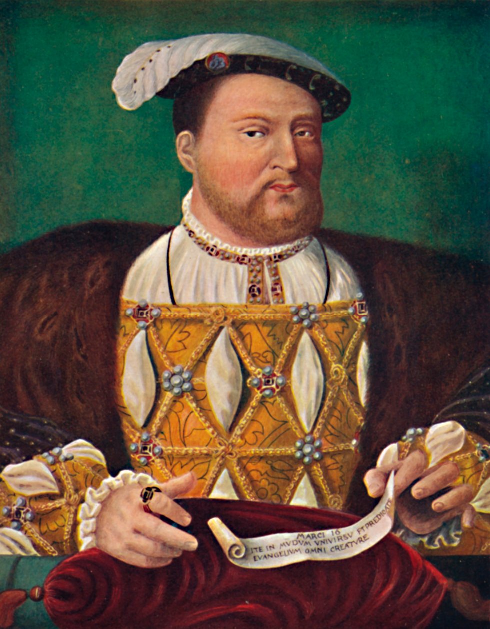 Portrét paláce Henry VIII Hampton Court, c1530, 1903 od Joos van Cleve