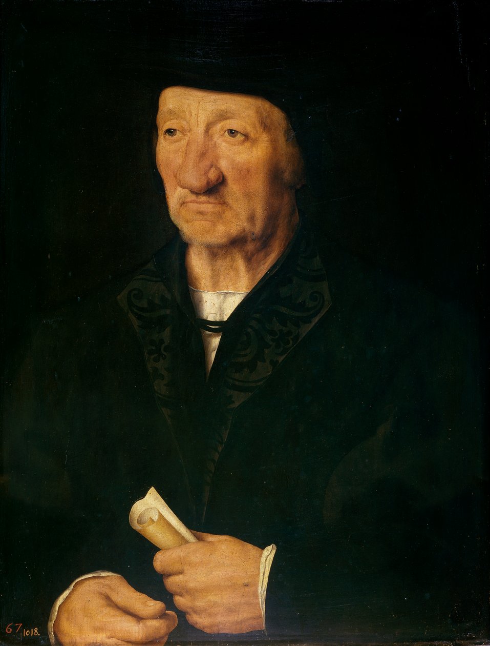 Portrét starého muže, 1525-7 od Joos van Cleve