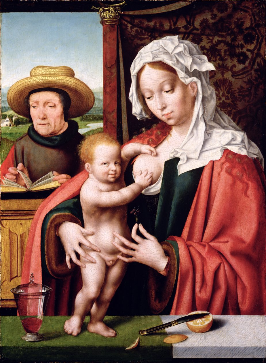 Svatá rodina, kolem roku 1520 od Joos van Cleve