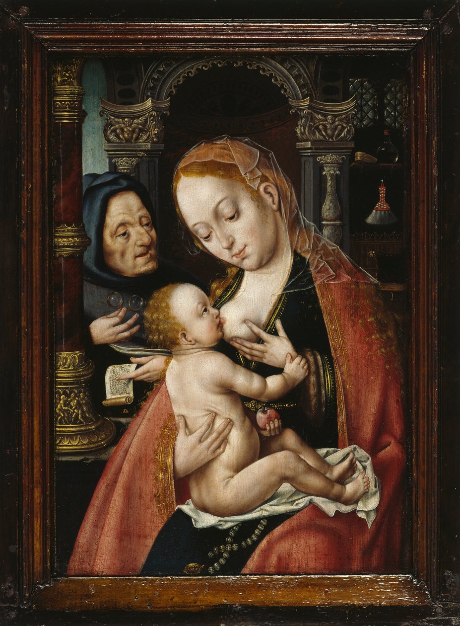 Svatá rodina, asi 1523-1530. od Joos van Cleve Circle of .