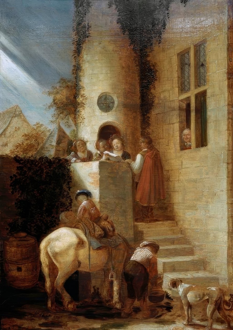 Příjezd jezdce s dokladem od Joos van Craesbeeck