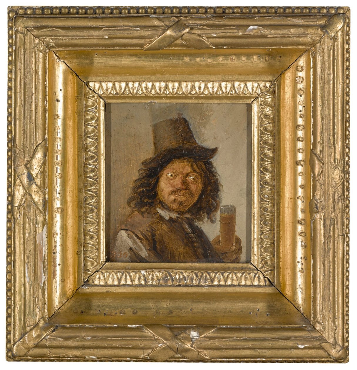Portrét muže svírajícího nápoj od Joos van Craesbeeck