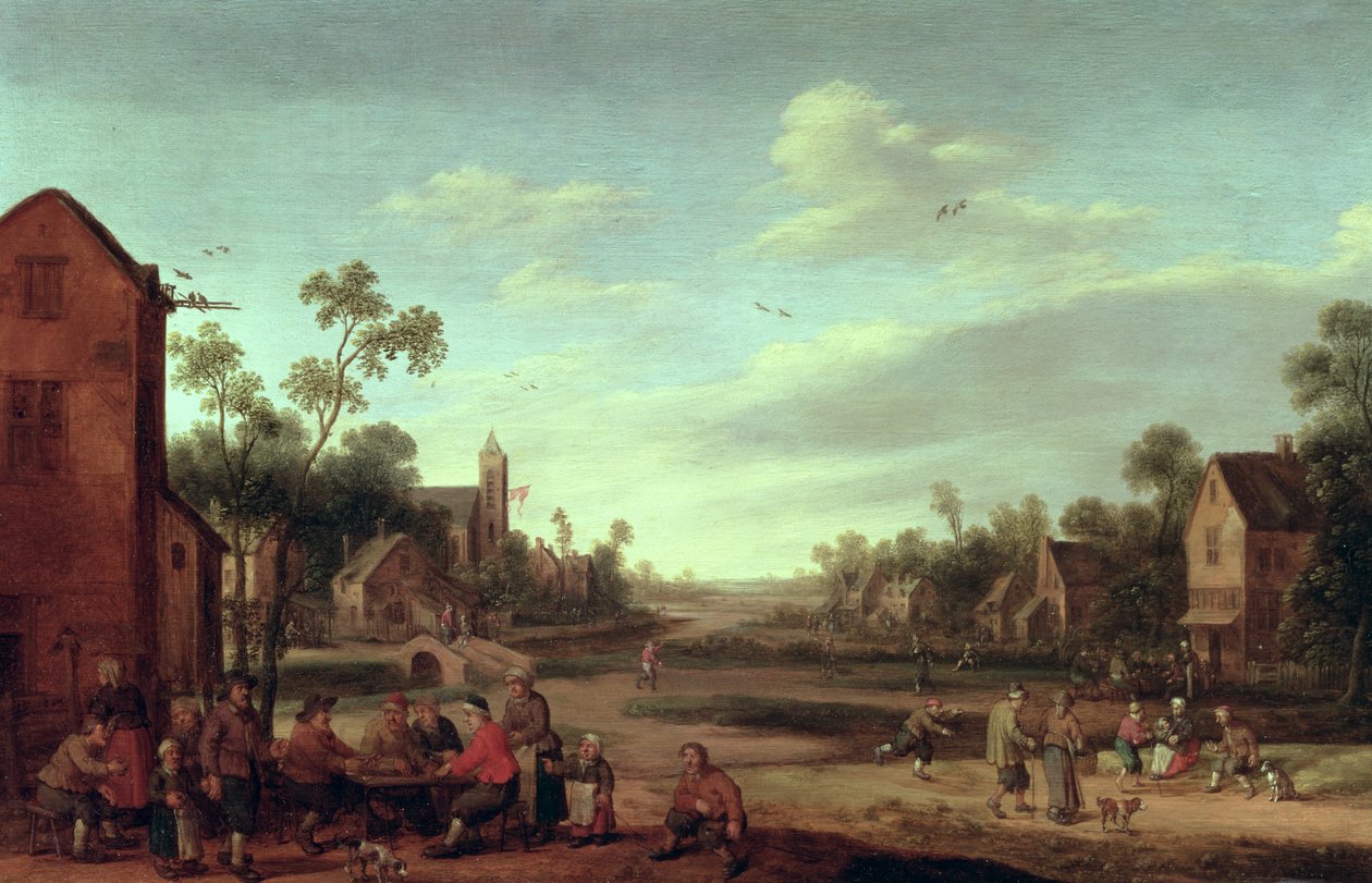 Krajina zalesněné řeky, 1646 od Joost Cornelisz. Droochsloot