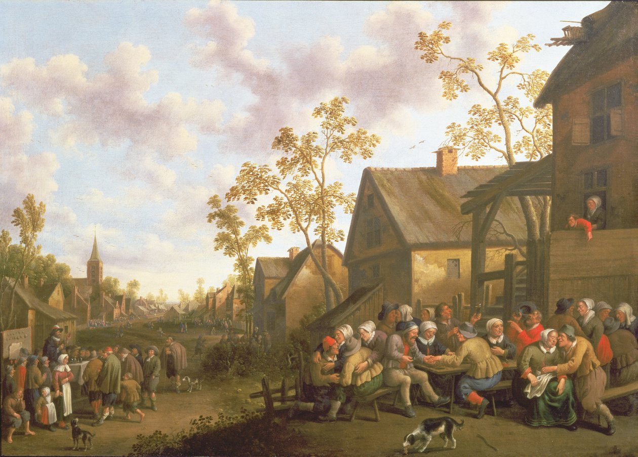 Vesnické slavnosti od Joost Cornelisz. Droochsloot
