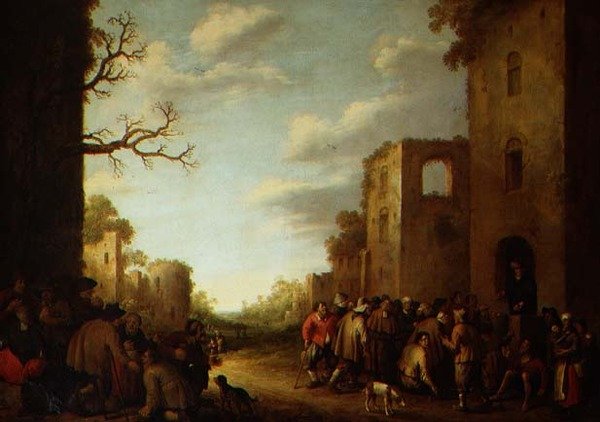 Krmení hladových od Joost Cornelisz. Droochsloot