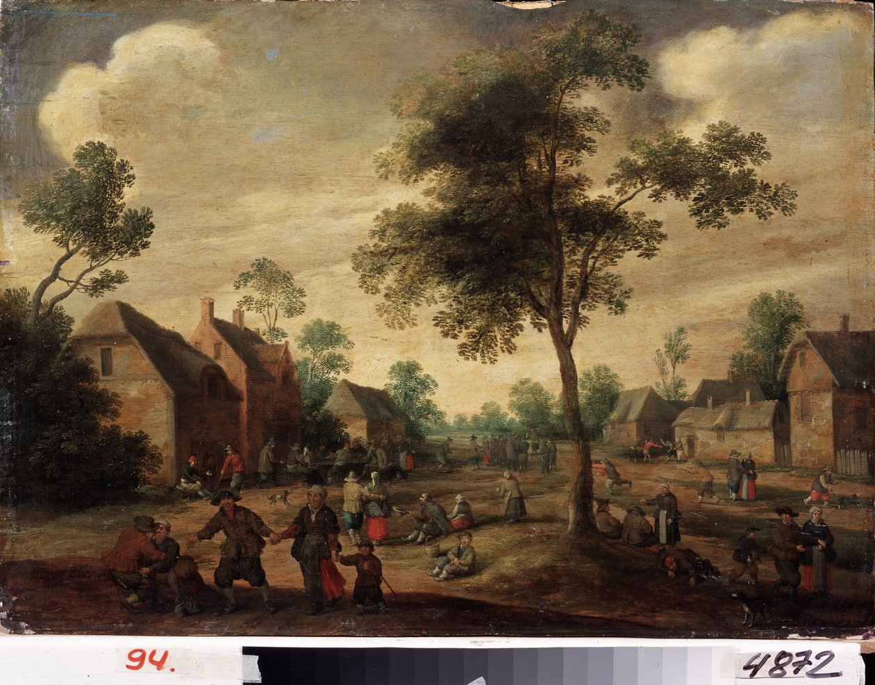 "Fete de village"" (venkovská oslava) holandská venkovská krajina. Obraz Jost Cornelisz Droochsloot (1586-1666) Charkovské národní muzeum Ukrajina od Joost Cornelisz. Droochsloot