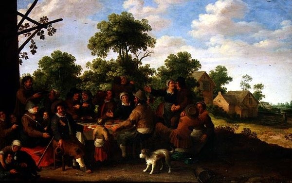 Vesnické hody od Joost Cornelisz. Droochsloot