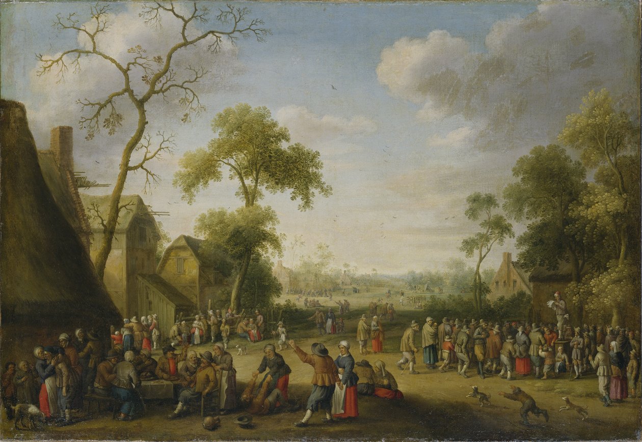 Vesnická scéna, 1637 od Joost Cornelisz. Droochsloot