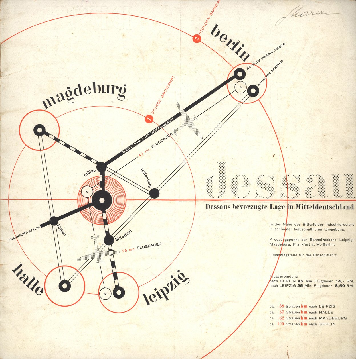 Dessau: Na půdě staré kultury, 1931. od Joost Schmidt